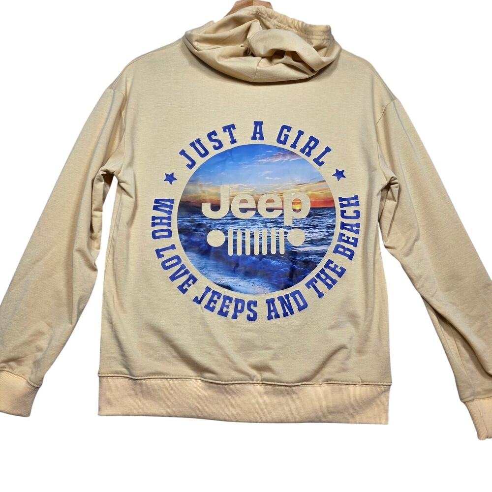 Women's Butter Yellow Long Sleeve Jeep Hoodie